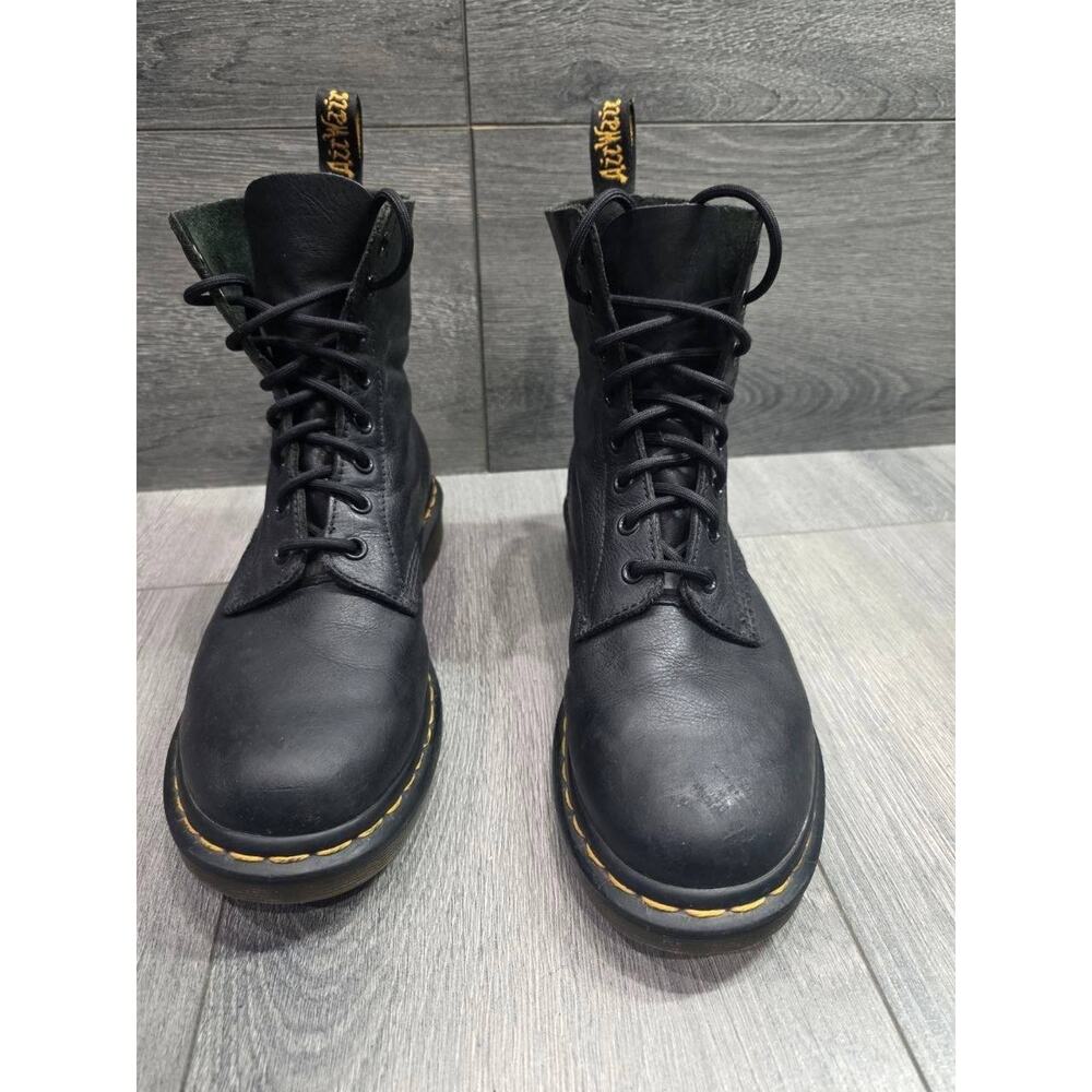 Dr. Martens Doc Martens 1460 Ambassador Blk Leather Lace Up Boots Size 8 S000151 - Picture 2 of 13
